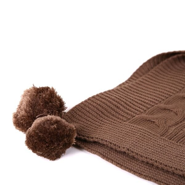 Ta11002 Örgü Koltuk Şalı VİZON