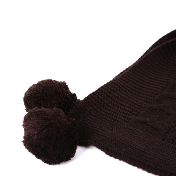 Ta11002 Örgü Koltuk Şalı KAHVE