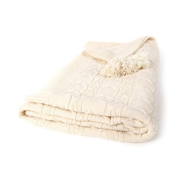 Ta11002 Örgü Koltuk Şalı NATUREL