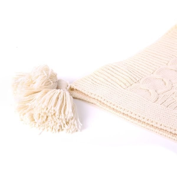 Ta11002 Örgü Koltuk Şalı NATUREL