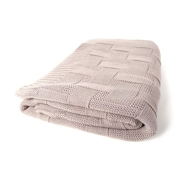 TA11019 Örgü Koltuk Şalı Bej