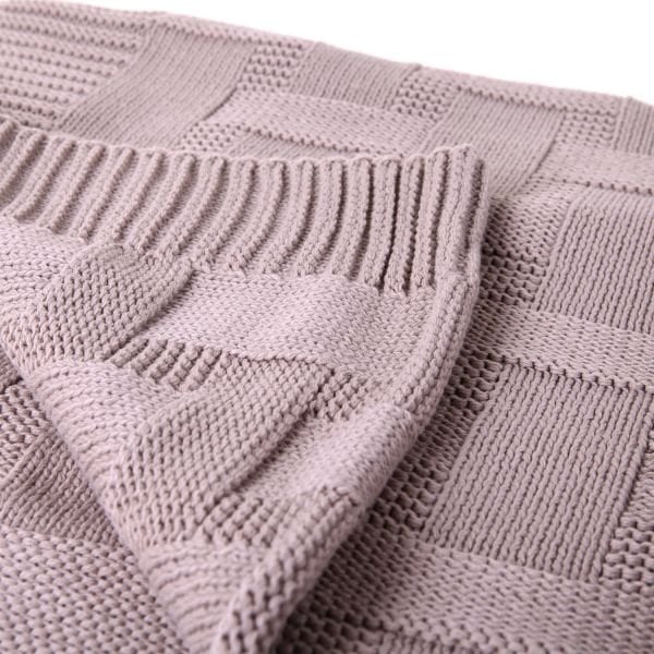 TA11019 Örgü Koltuk Şalı Bej