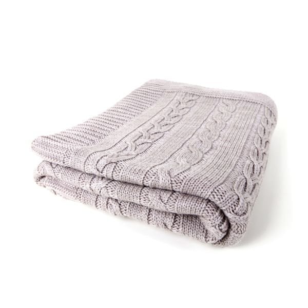 TA15003 Örgü Koltuk Şalı Bej