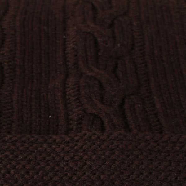 TA15003 Örgü Koltuk Şalı Kahve