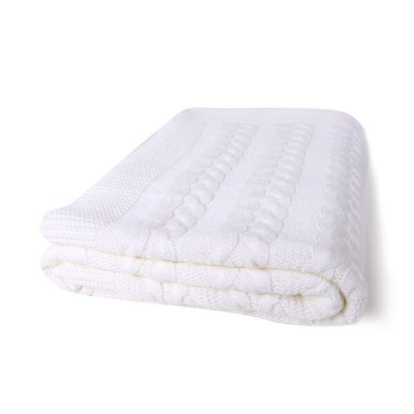 Ta15005 Örgü Koltuk Şalı EKRU