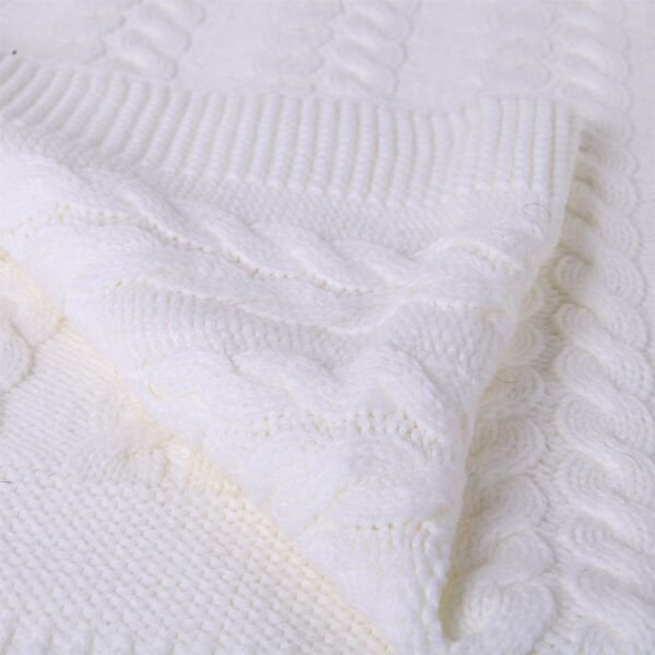 Ta15005 Örgü Koltuk Şalı EKRU