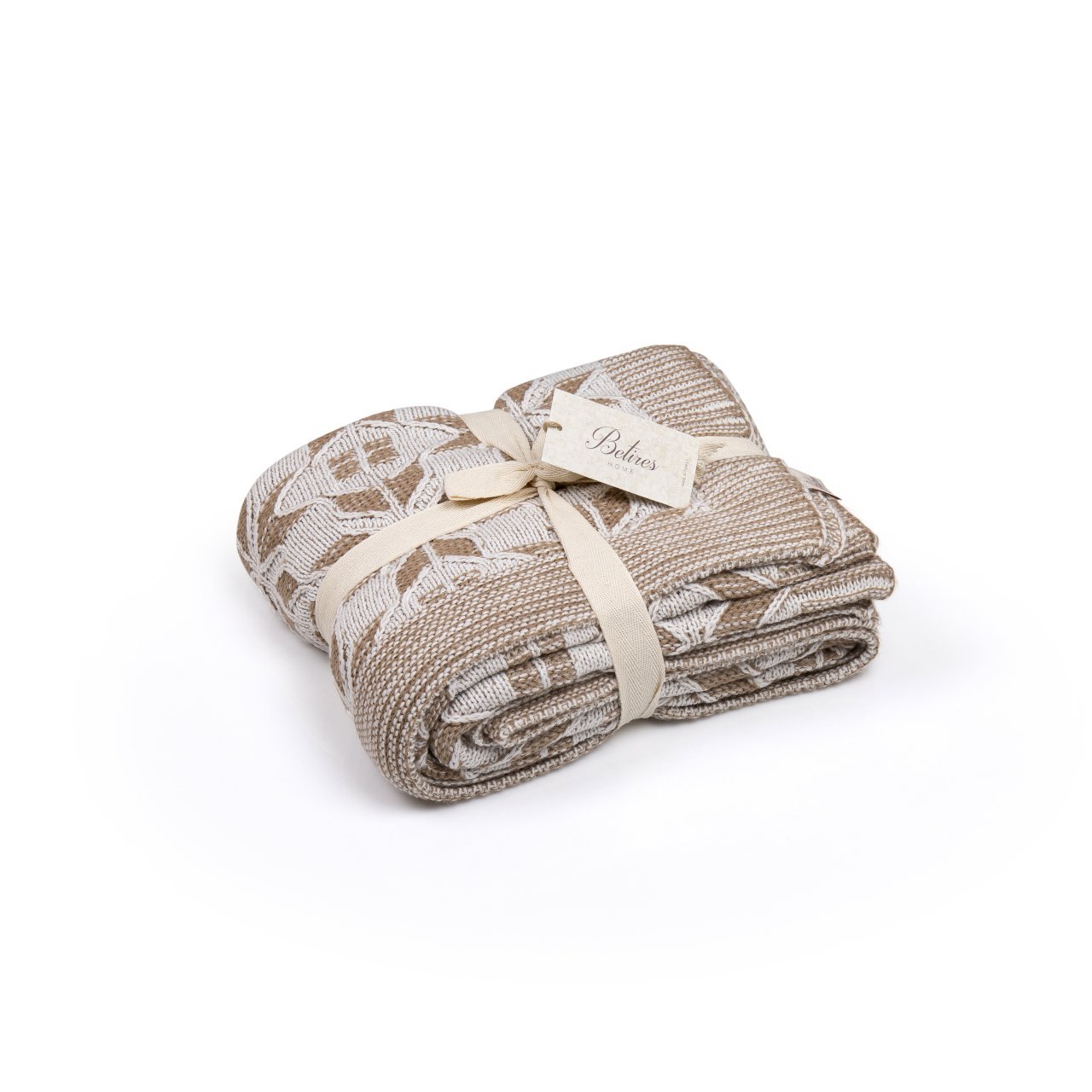 TA16016 Örgü Koltuk Şalı Vizon