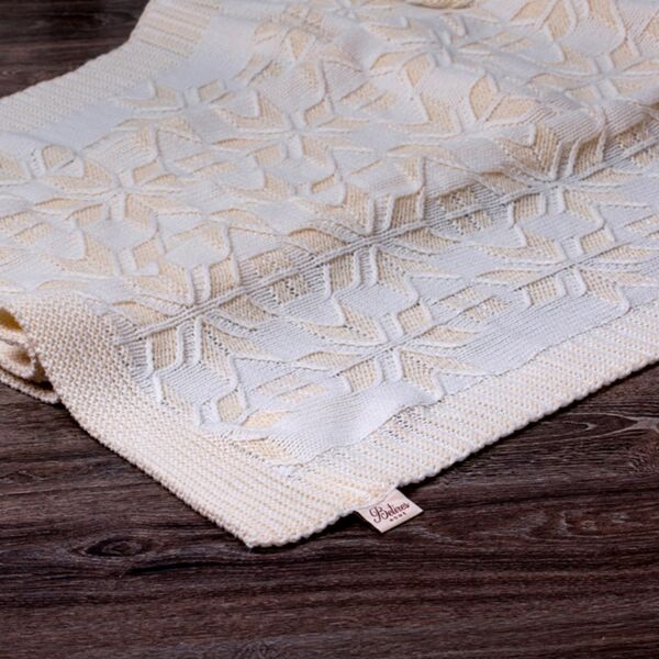 TA16016 Örgü Koltuk Şalı Naturel