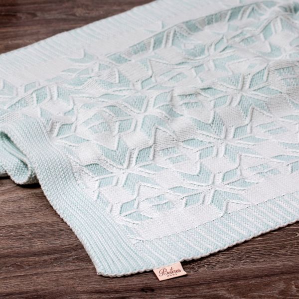 TA16016 Örgü Koltuk Şalı Su Yeşili