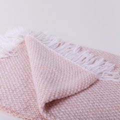 Ta17511 Örgü Koltuk Şalı Pudra