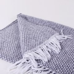 Ta17511 Örgü Koltuk Şalı Gri