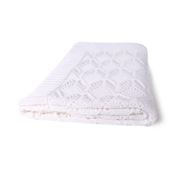 Tp12014 Örgü Koltuk Şalı Ekru