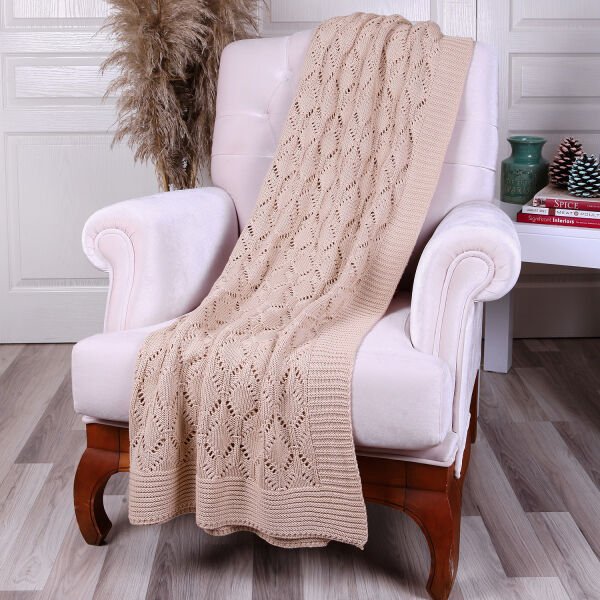 Tp12014 Örgü Koltuk Şalı Başak