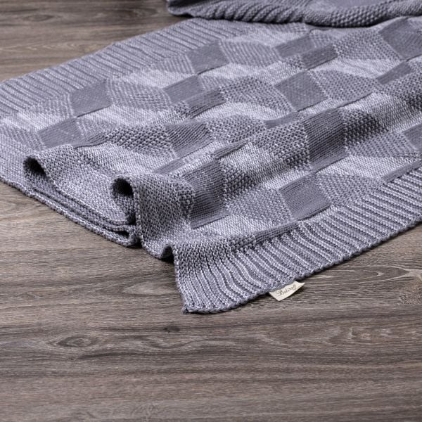 TP14015 Örgü Koltuk Şalı Füme