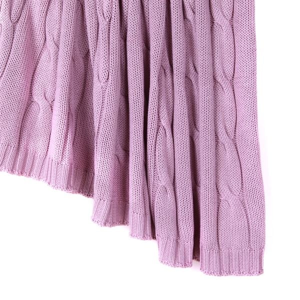 Tp14022 Örgü Koltuk Şalı Pudra