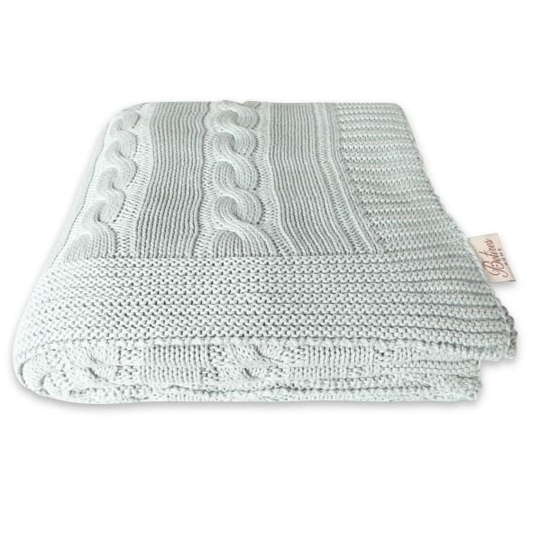 TP14026 Örgü Koltuk Şalı Mint