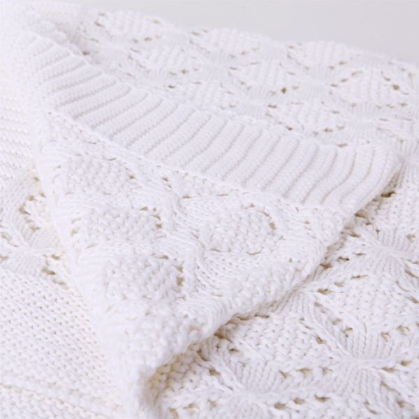 TP15006 Örgü Koltuk Şalı Ekru