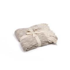 Örgü Koltuk Şalı Bej