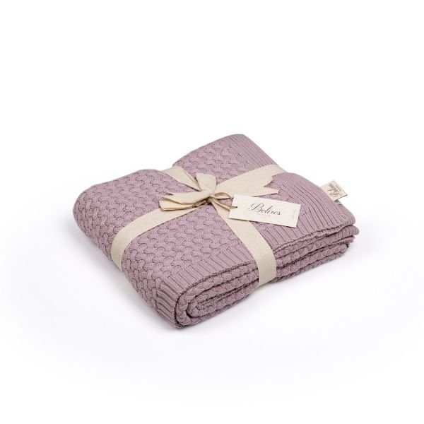 TP16016 Örgü Koltuk Şalı Pudra