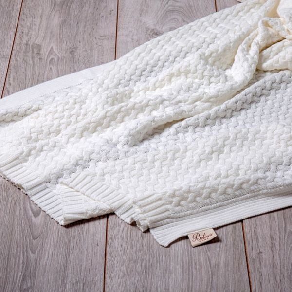 Tp16016 Örgü Koltuk Şalı Ekru