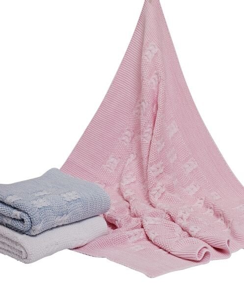 Bb11003 Örgü Bebek Battaniye Pembe