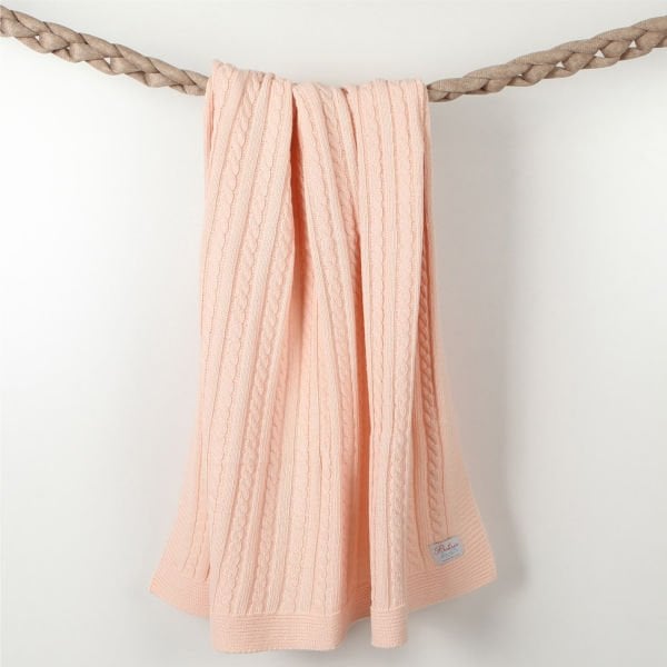 Bb15003 Örgü Bebek Battaniye Pembe