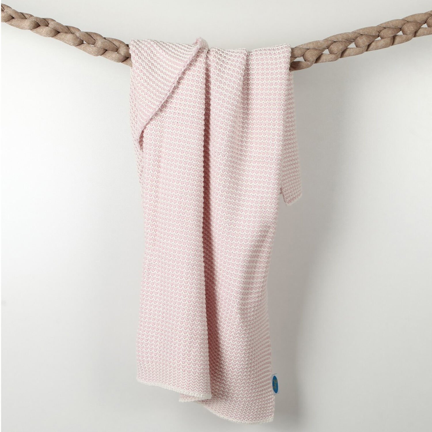 BB15006 Örgü Bebek Battaniye Pembe