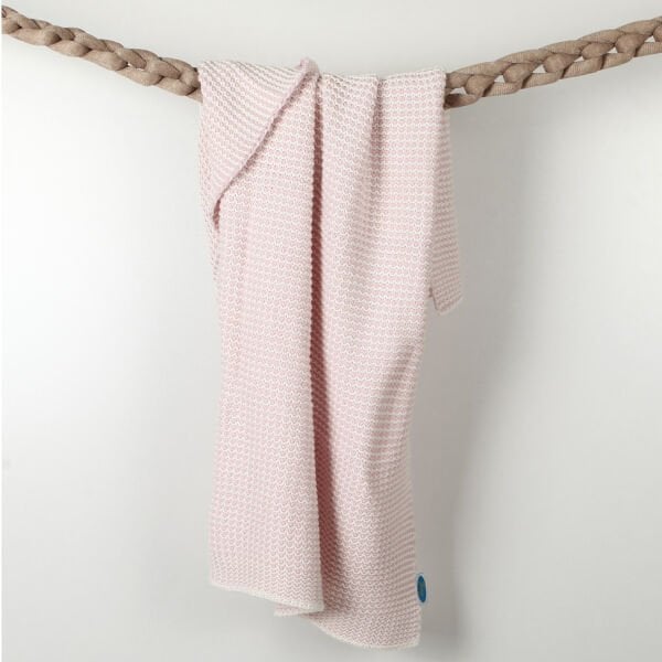BB15006 Örgü Bebek Battaniye Pembe