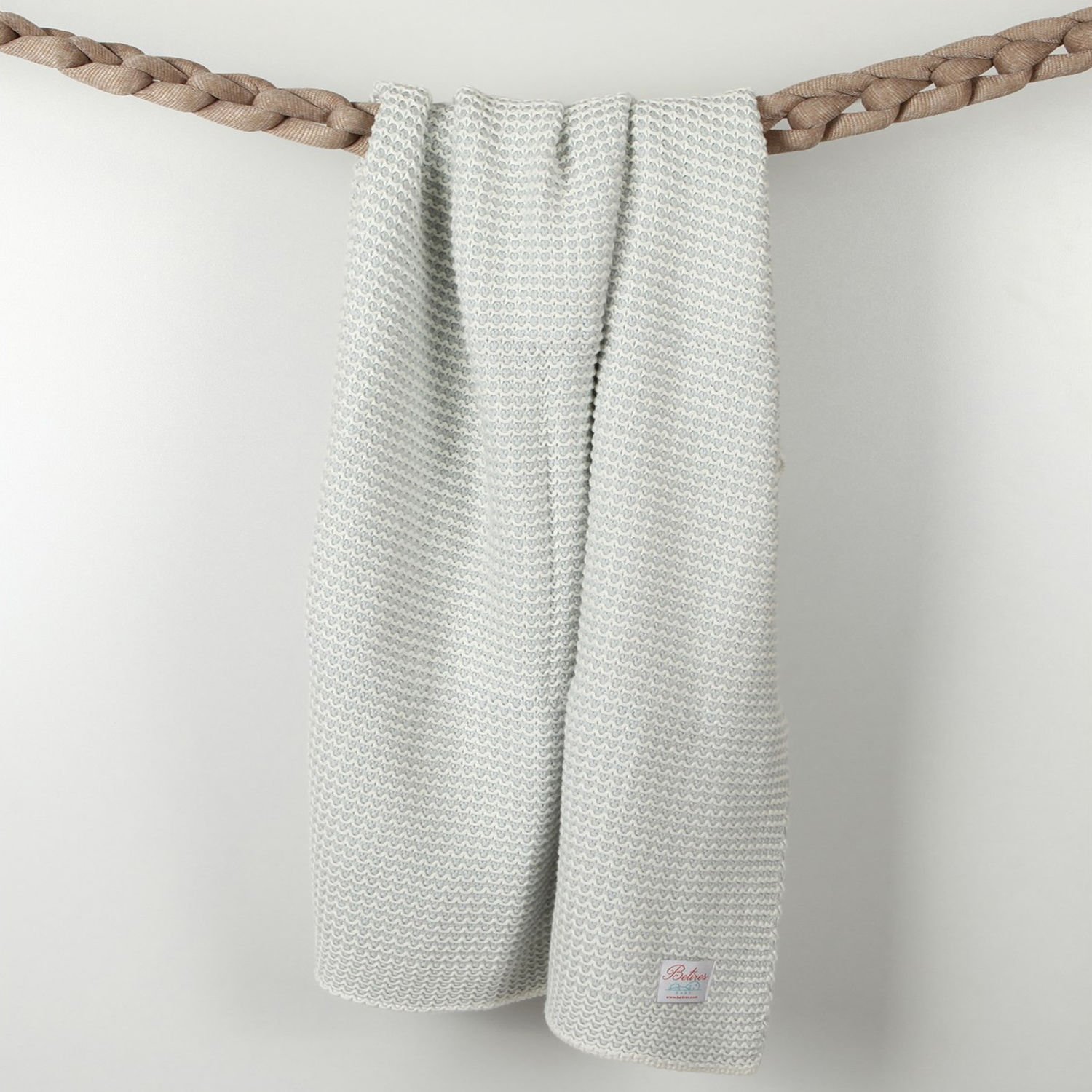 BB15006 Örgü Bebek Battaniye Mavi