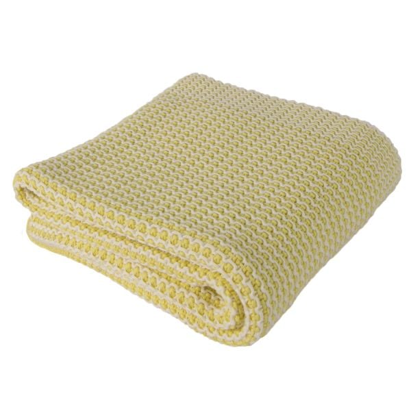 BB15006 Örgü Bebek Battaniye Sarı