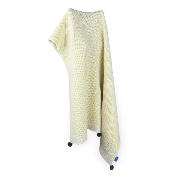 Bb15008 Örgü Bebek Battaniye Sarı