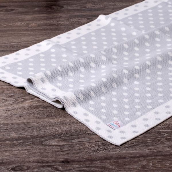 Bb16002 Örgü Bebek Battaniye Mavi