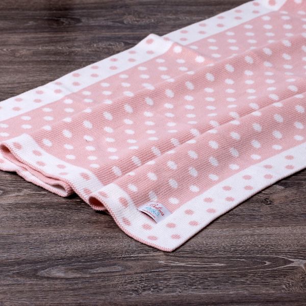 Bb16002 Örgü Bebek Battaniye Pembe