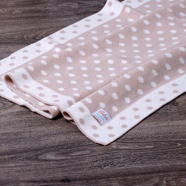 Bb16002 Örgü Bebek Battaniye Bej