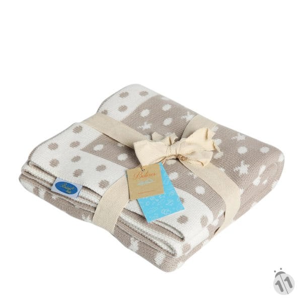 Bb16003 Örgü Bebek Battaniye Bej