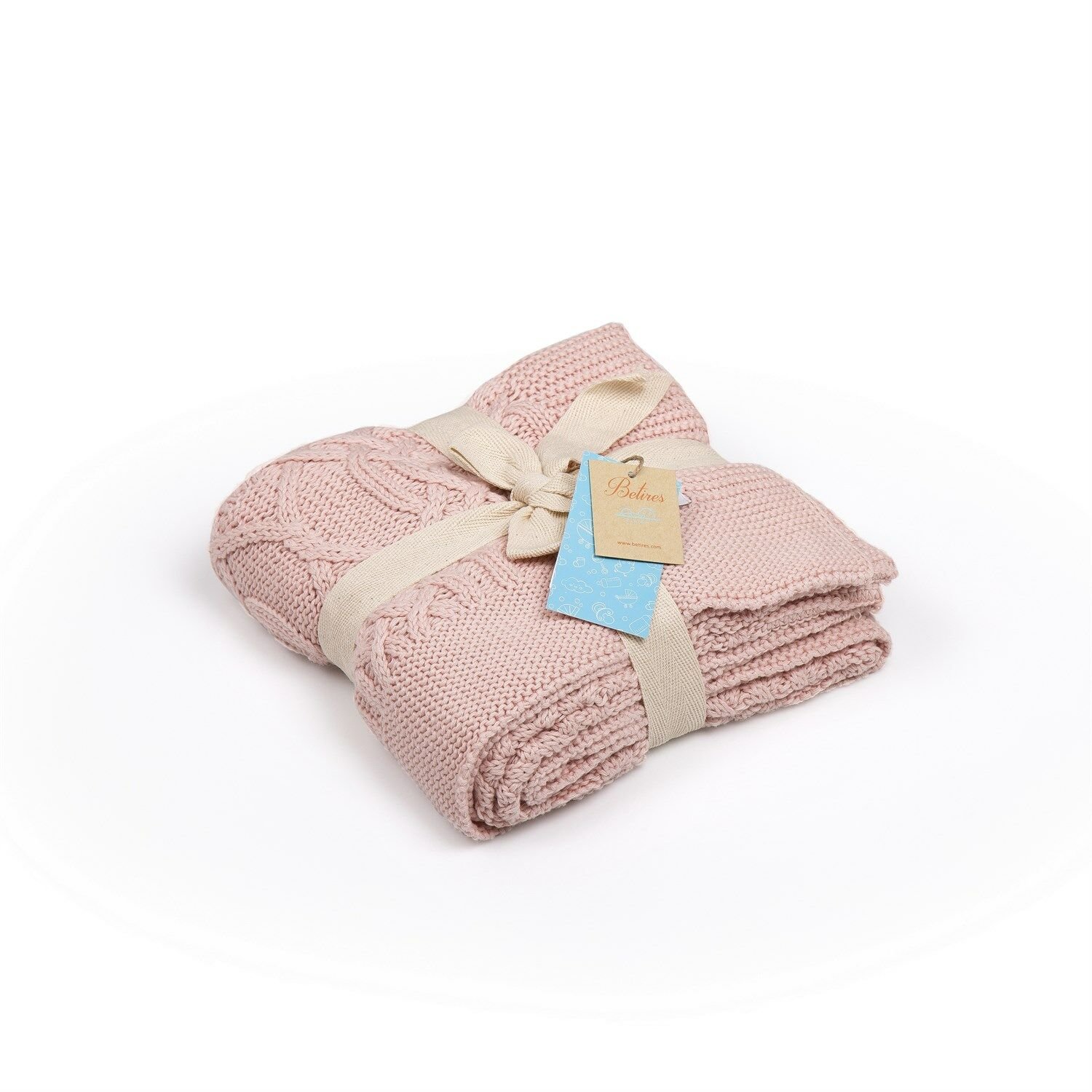 Bb16004 Örgü Bebek Battaniye Pembe