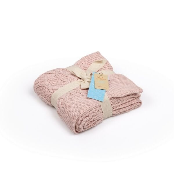 Bb16004 Örgü Bebek Battaniye Pembe