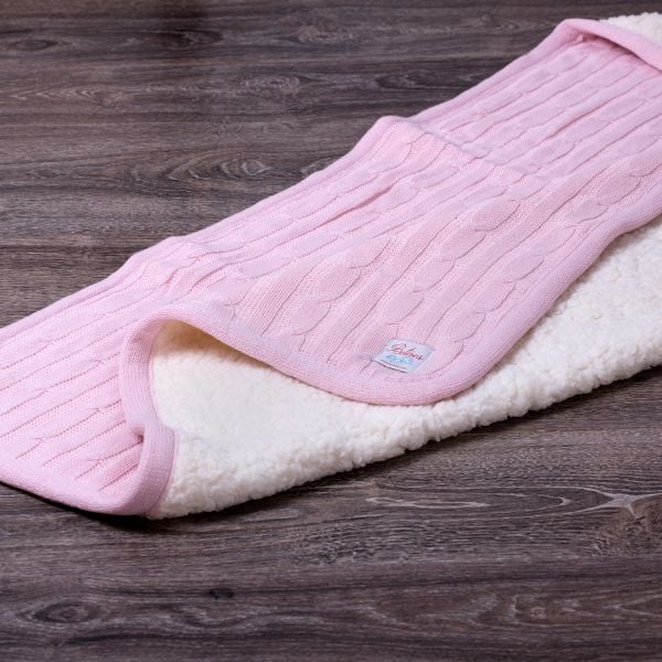 Bb16005 Örgü Bebek Battaniye Pembe