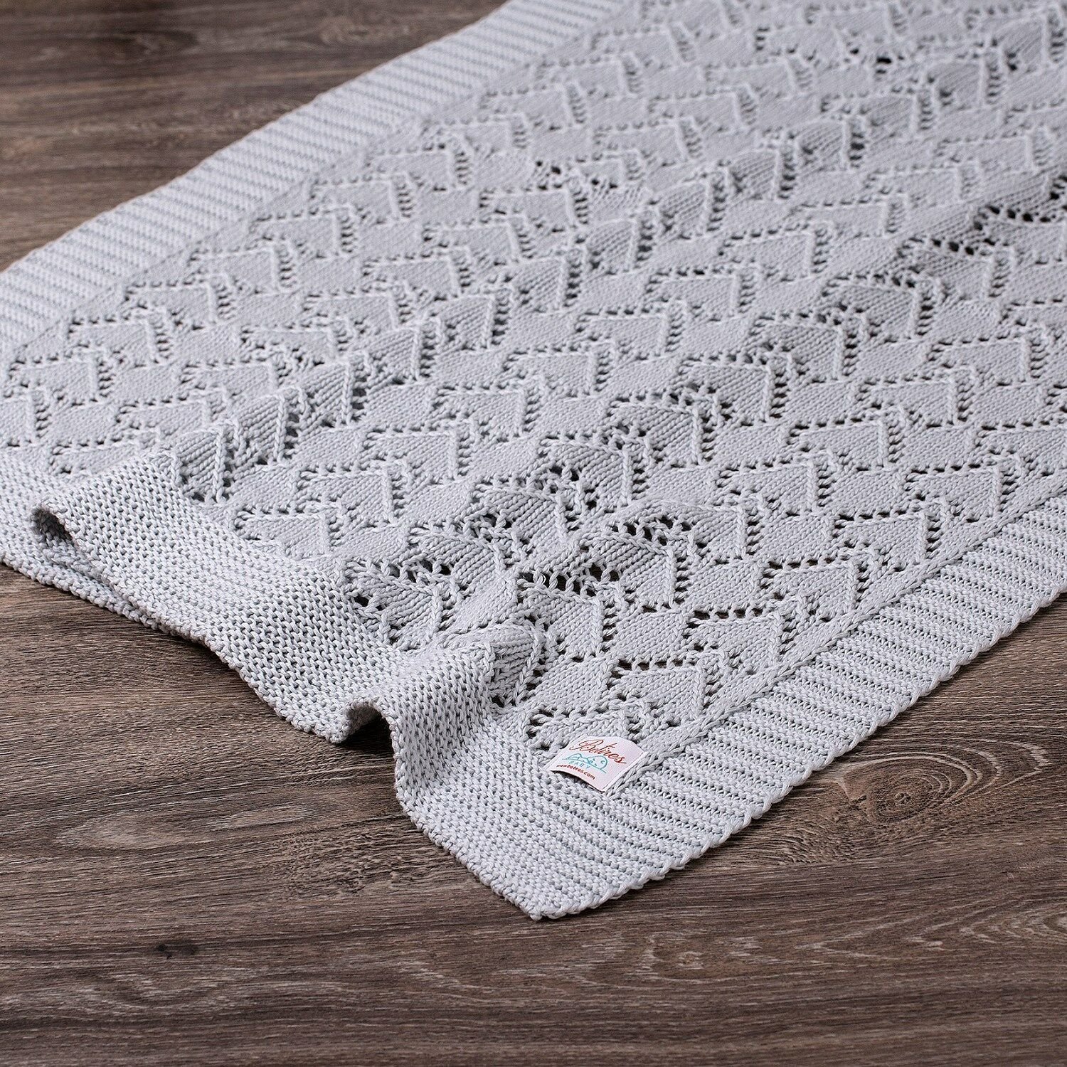 Bb16006 Örgü Bebek Battaniye Mavi