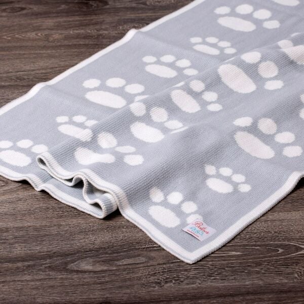 Bb16007 Örgü Bebek Battaniye Mavi