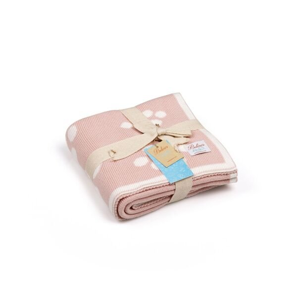 Bb16007 Örgü Bebek Battaniye Pembe