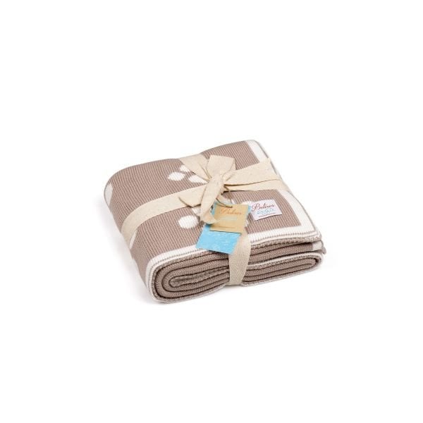 Bb16007 Örgü Bebek Battaniye Bej