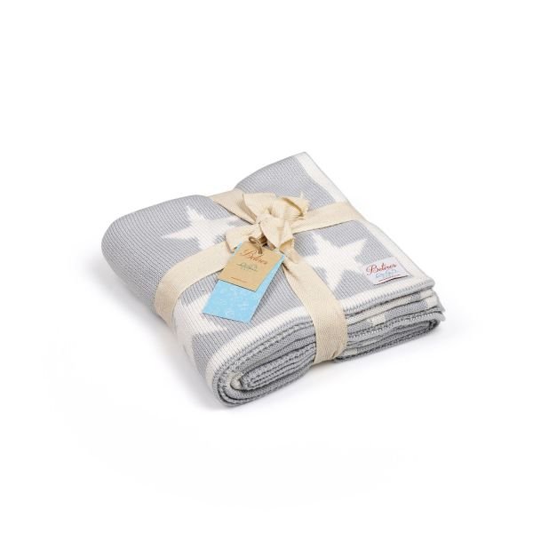 Bb16008 Örgü Bebek Battaniye Mavi