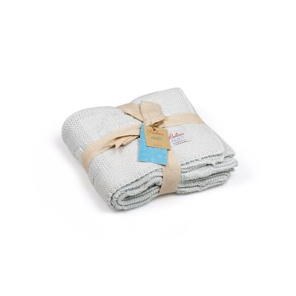 BB16011 Örgü Bebek Battaniye Mavi