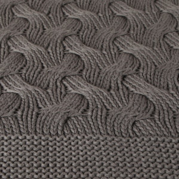 Tp17001 Örgü Koltuk Şalı Antrasit