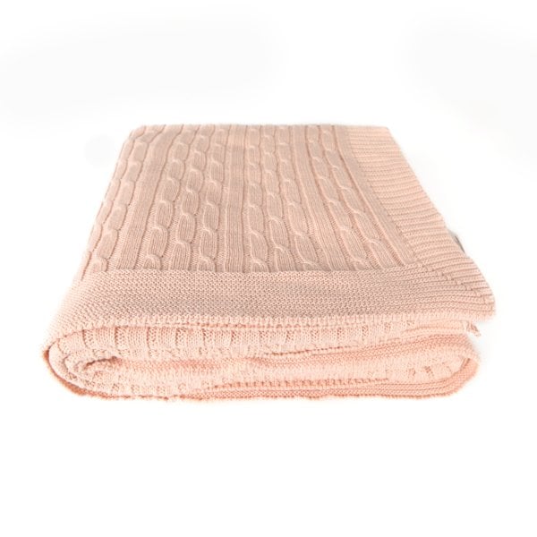 Tp15007 Örgü Koltuk Şalı Pembe