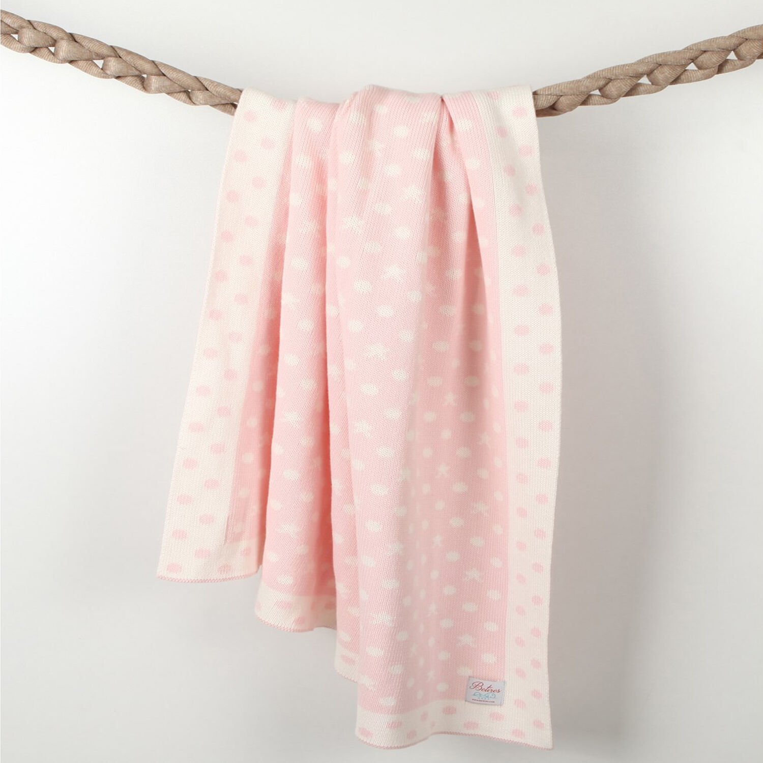 Bb16003 Örgü Bebek Battaniye Pembe