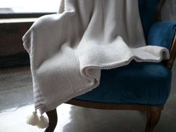 TAL18001 Örgü Koltuk Şalı Naturel