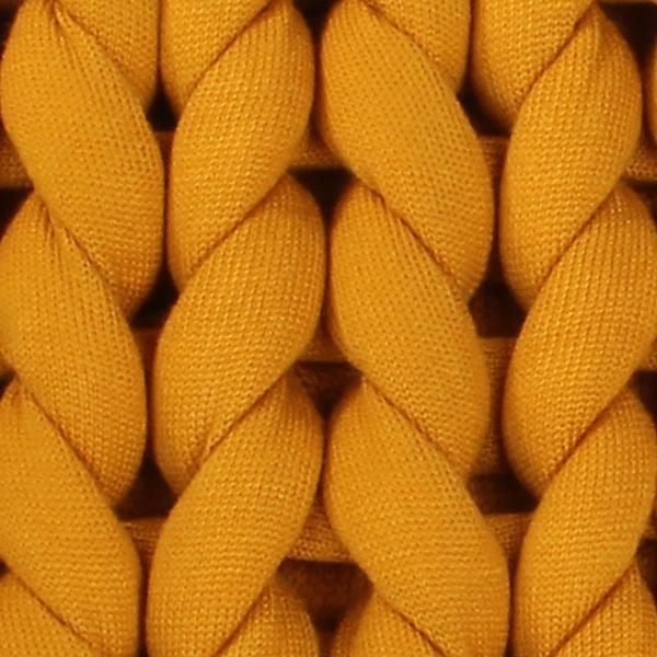 Hmy1801 Chunky Örgü Yastık Hardal