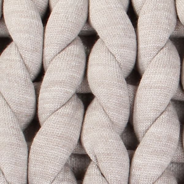 Hmy1801 Chunky Örgü Yastık Bej